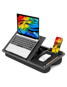 Escritorio Ajustable LORYERGO para Laptop con Cojín Negro