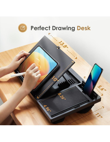 Escritorio Ajustable LORYERGO para Laptop con Cojín Negro