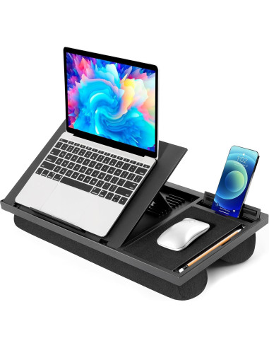 Escritorio Ajustable LORYERGO para Laptop con Cojín Negro