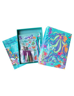 Kit de Arte con Brillo y Foil BOX CANDIY Sirenas 4 Piezas