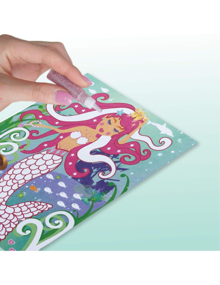 Kit de Arte con Brillo y Foil BOX CANDIY Sirenas 4 Piezas