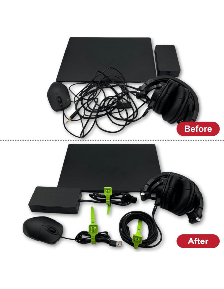 Bridas Reutilizables ONE TIE 20.32 cm Verde - 10 Piezas