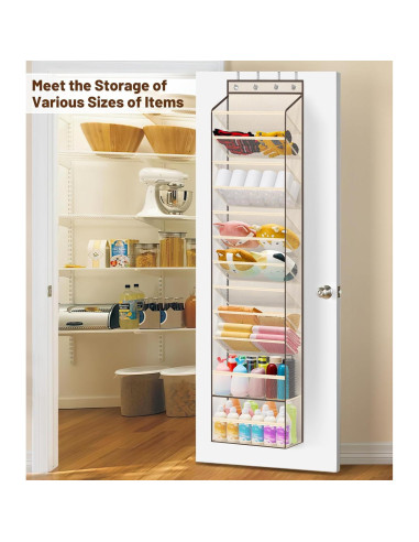 Organizador de Zapatos sobre la Puerta MISSLO 12 Niveles Beige