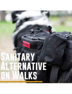 Porta Bolsas de Poop OneTigris con Cremallera - Negro 2