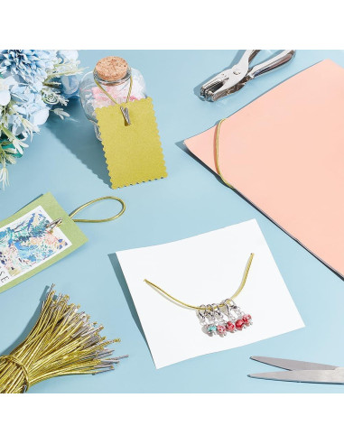 Cuerda Elástica Amarilla 120Pcs AHANDMAKER 165mm 2mm