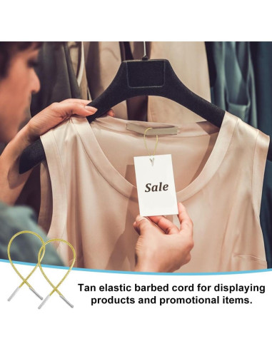 Cuerda Elástica Amarilla 120Pcs AHANDMAKER 165mm 2mm