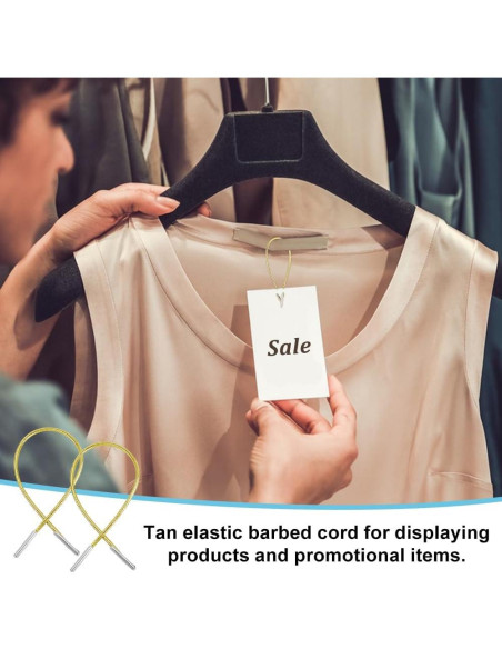 Cuerda Elástica Amarilla 120Pcs AHANDMAKER 165mm 2mm