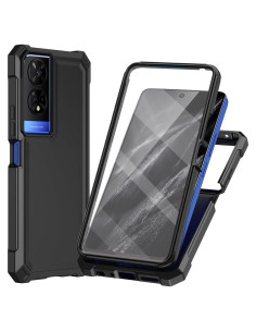 Carcasa Híbrida TJS para TCL 50 XE 5G y NXTPAPER 5G - Negro
