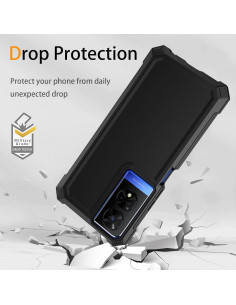 Carcasa Híbrida TJS para TCL 50 XE 5G y NXTPAPER 5G - Negro 2