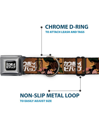 Collar para Perro Crunchyroll con Hebilla de Seguridad 24.1-33 cm