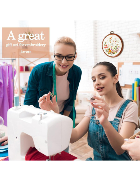 Aros de Bordado Redondos DoubleFill 9 Pcs 9-13.5 cm Madera Aros de Bordado Redondos DoubleFill 9 Pcs 9-13.5 cm Madera