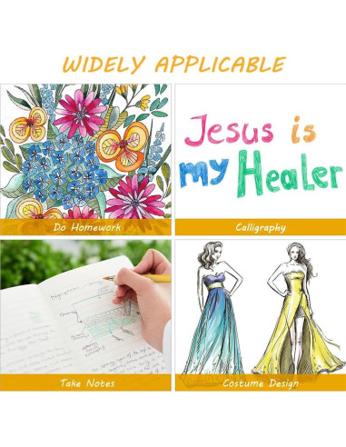 Lápiz Sin Tinta Ainiv, 12 Juegos Coloridos Reutilizables 0.5mm