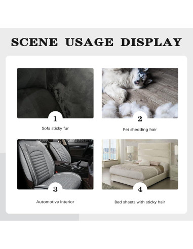 Cepillo Quitapelos Reutilizable Doble Cara con Base Autolimpiante