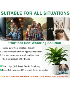 Picos de Autorriego GreenShip - 4 Piezas para Macetas Pequeñas 2