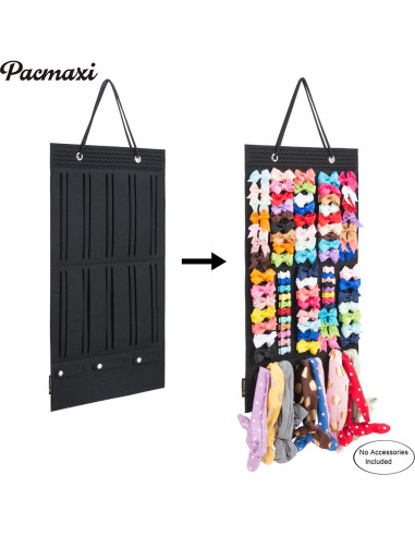 Soporte para moños de niña PACMAXI Negro 51x30 cm