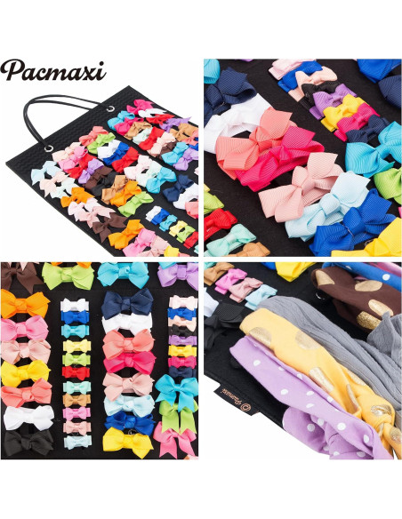 Soporte para moños de niña PACMAXI Negro 51x30 cm