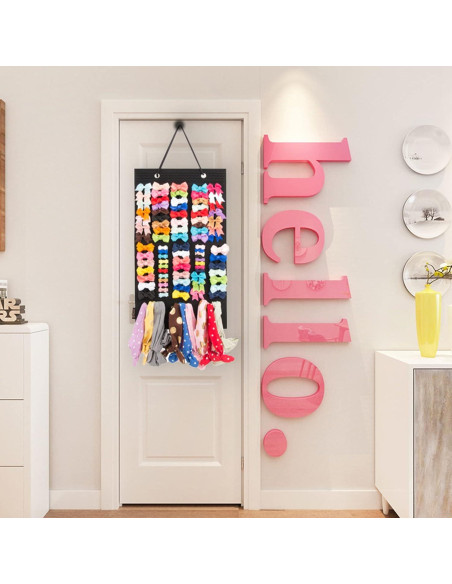 Soporte para moños de niña PACMAXI Negro 51x30 cm