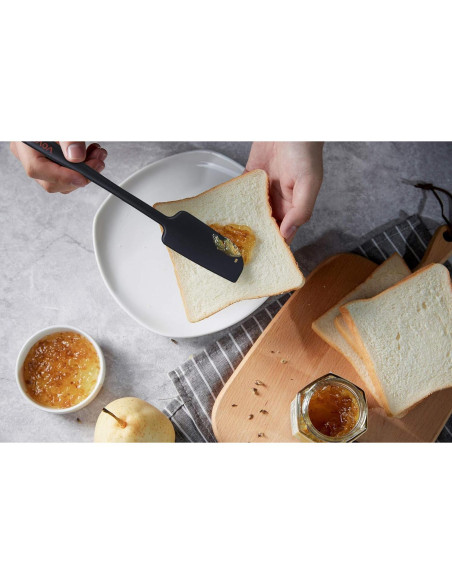 Espátula de Silicona Vovoly 28 cm Resistente al Calor Negra