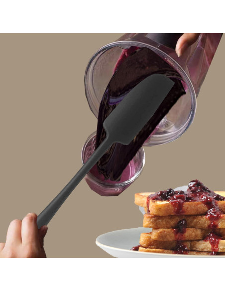 Espátula de Silicona Vovoly 28 cm Resistente al Calor Negra