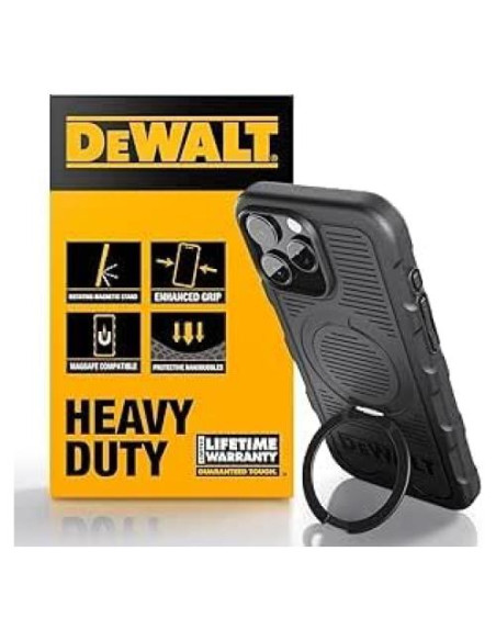Anillo Magnético Rotatable 360 DEWALT para iPhone 16 Negro Anillo Magnético Rotatable 360 DEWALT para iPhone 16 Negro