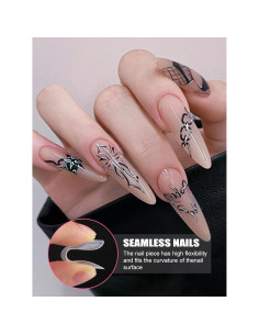 Moldes de Uñas Duales TOROKOM 96 PCS para Gel de Extensión 2