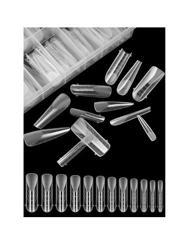 Moldes de Uñas Duales TOROKOM 96 PCS para Gel de Extensión
