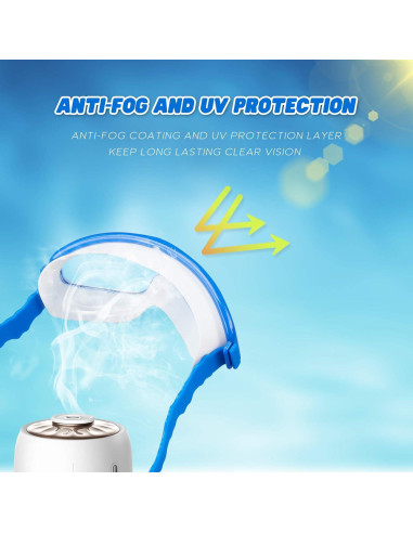 Gafas de natación KAILIMENG para niños, 2 paquetes, anti-vaho