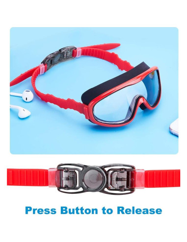 Gafas de natación KAILIMENG para niños, 2 paquetes, anti-vaho