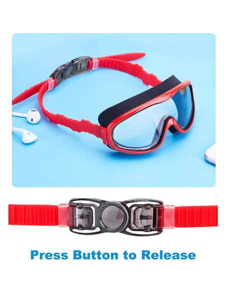 Gafas de natación KAILIMENG para niños, 2 paquetes, anti-vaho