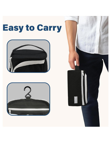 Bolsa de Aseo de Viaje Pantheon Negra - Organizador Unisex