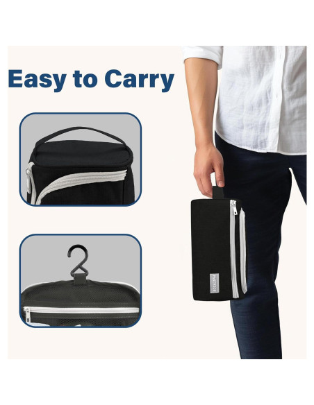 Bolsa de Aseo de Viaje Pantheon Negra - Organizador Unisex