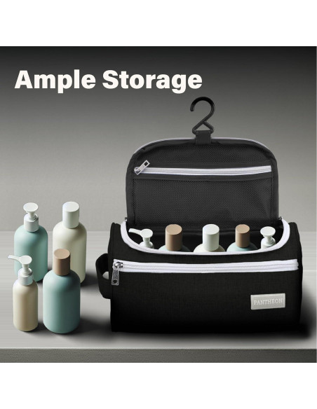 Bolsa de Aseo de Viaje Pantheon Negra - Organizador Unisex