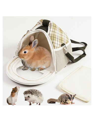 Bolsa de Viaje para Cobayas ABLAZEZAI Negra 24.6x17x19.1 cm