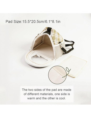 Bolsa de Viaje para Cobayas ABLAZEZAI Negra 24.6x17x19.1 cm