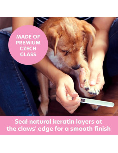 Lima de Uñas para Mascotas Bona Fide Beauty Vidrio Checo 13cm 2