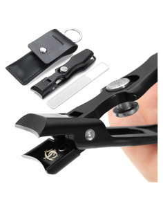 Cortauñas VOGARB para Uñas Gruesas, Acero Inoxidable, Negro