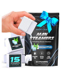 Bolsitas de vapor para ducha Mefitex Eucalipto - 15 unidades