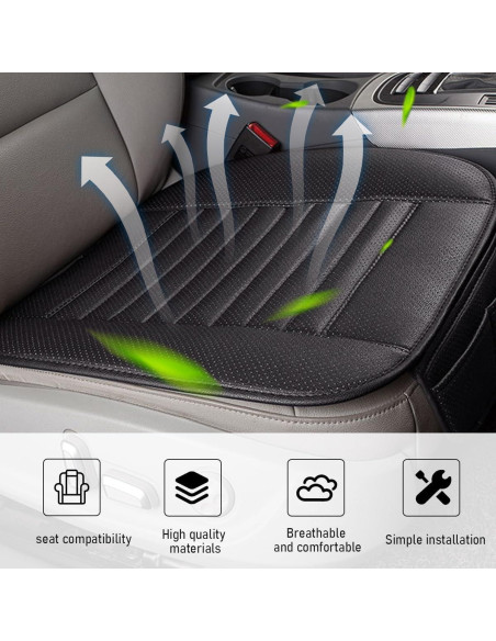 Cubierta de Asiento Frontal Sylvil PU Negro Universal 52.1x48cm