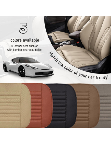 Cubierta de Asiento Frontal Sylvil PU Negro Universal 52.1x48cm