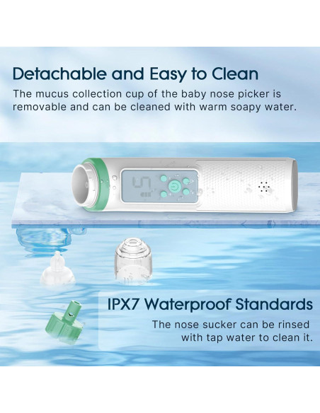 Aspirador Nasal Eléctrico Okimos OKI_6 Verde Profundo 5 Niveles