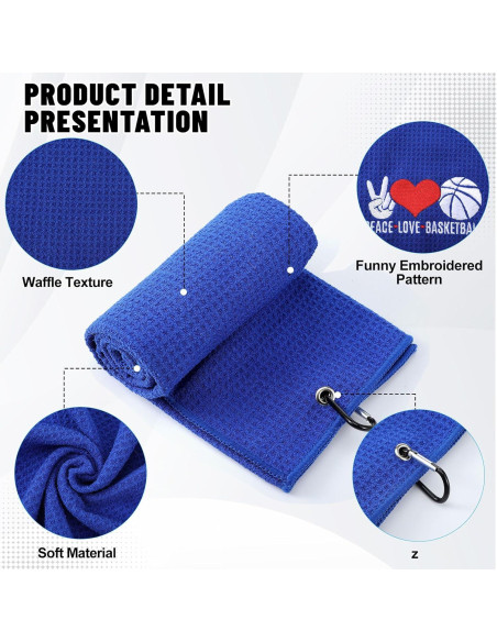 Set de 4 Toallas de Baloncesto VitalCozy 40x60 cm Microfibra