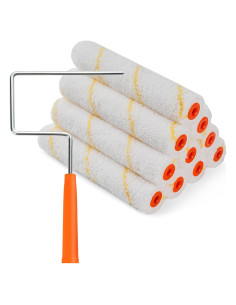 Kit de 10 Cubiertas de Rodillo de Pintura Microfibra 6"