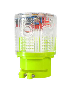 Luz de Advertencia Estroboscópica Solar LEDHOLYT IP65 Blanca