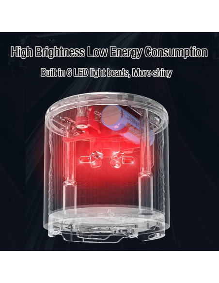 Luz de Advertencia Estroboscópica Solar LEDHOLYT IP65 Blanca