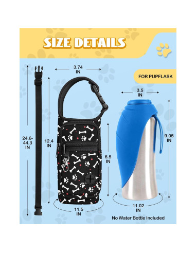 Bolsa Portátil para Botella de Agua Toykee 0.8L con Bolsillo