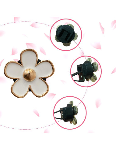 Clips de Ventilación de Aire EGBANG, 6 Pcs Decorativos