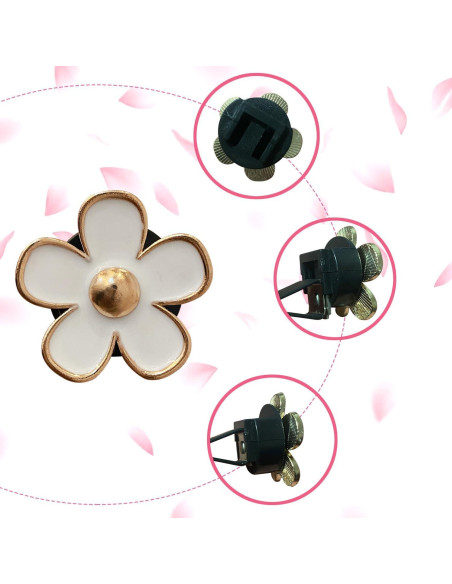 Clips de Ventilación de Aire EGBANG, 6 Pcs Decorativos