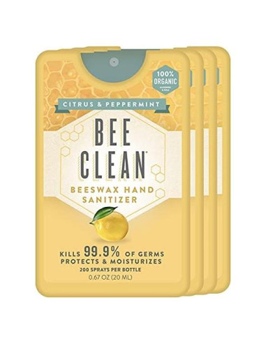 Desinfectante de Manos Orgánico Bee Clean Menta Cítrica 4 Unidades