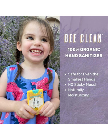 Desinfectante de Manos Orgánico Bee Clean Menta Cítrica 4 Unidades