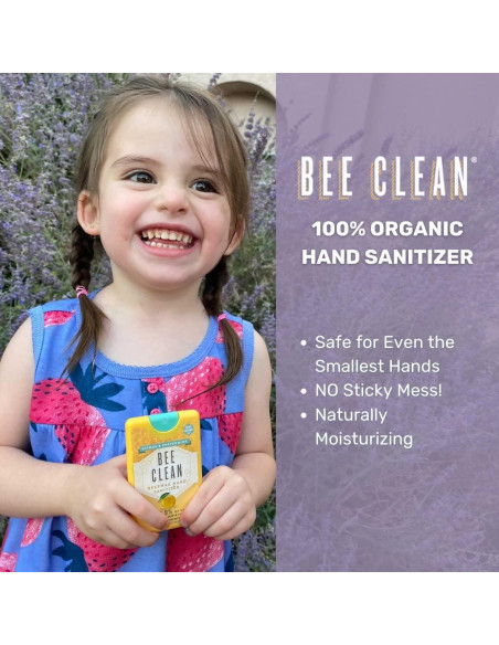 Desinfectante de Manos Orgánico Bee Clean Menta Cítrica 4 Unidades